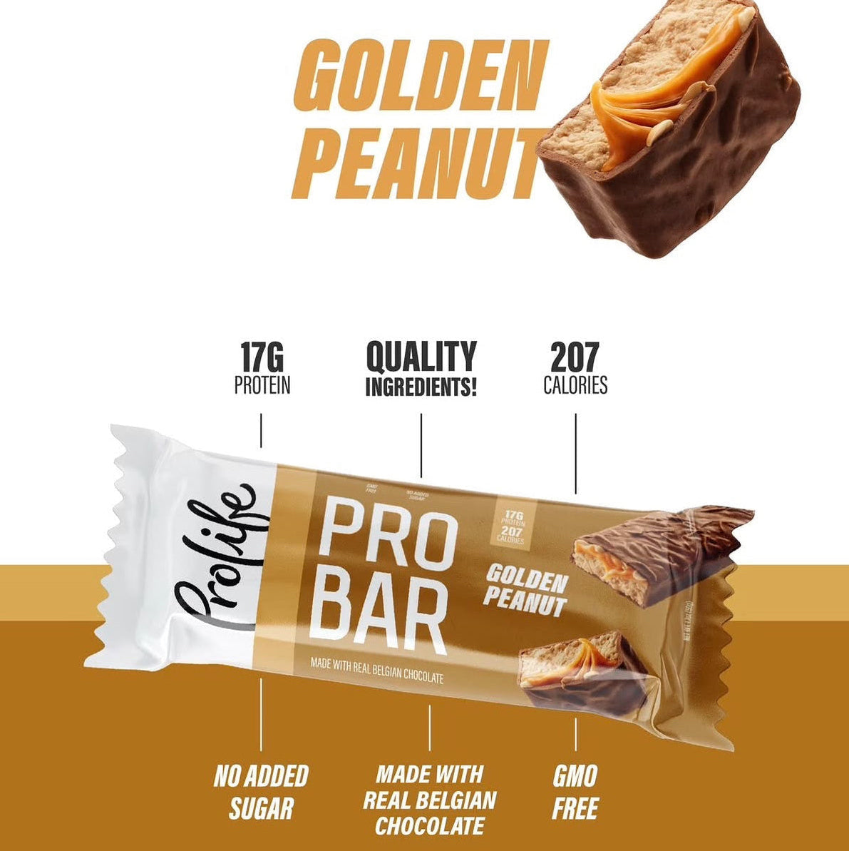 PROLIFE PRO BAR Golden Peanut